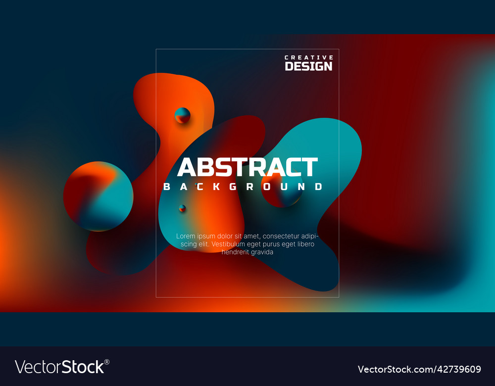 Abstract colorful gradient fluid background