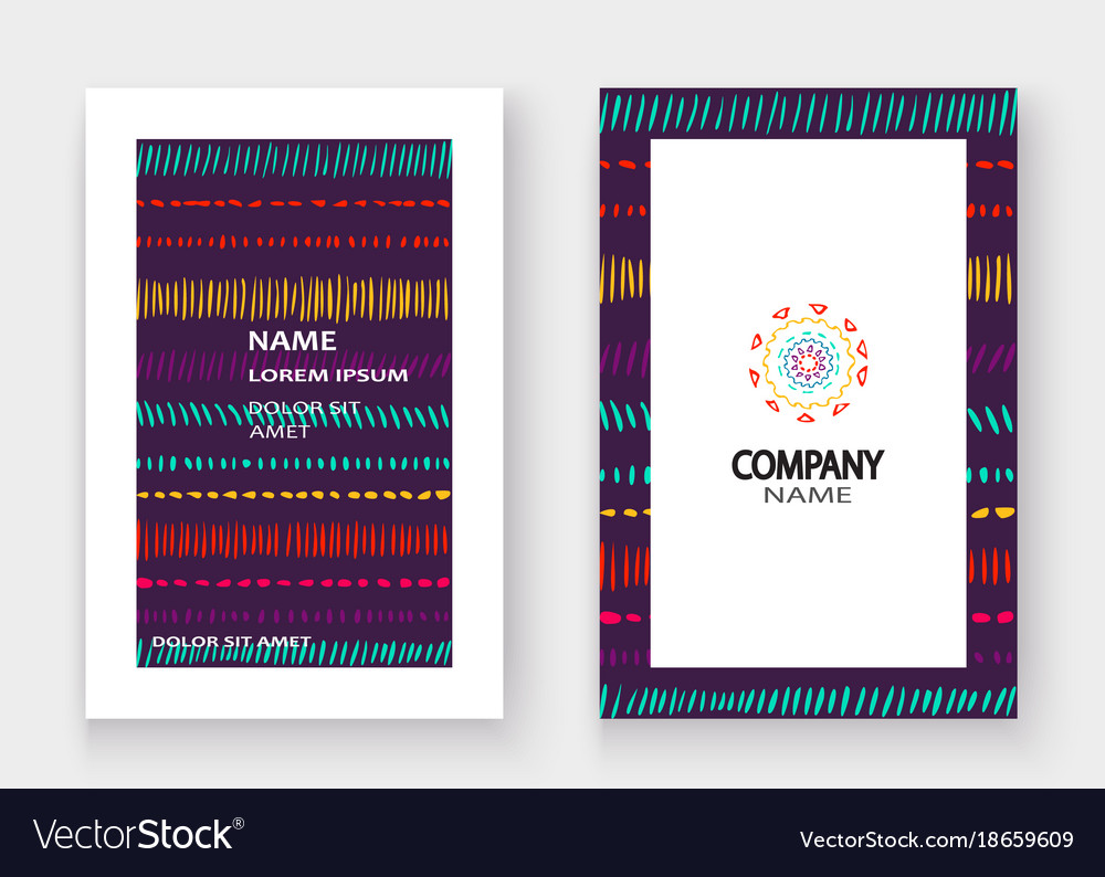 Abstract pattern with color hand drawn strokes