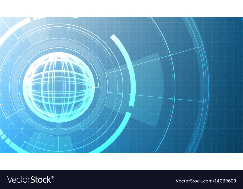 Abstract technological global interface background