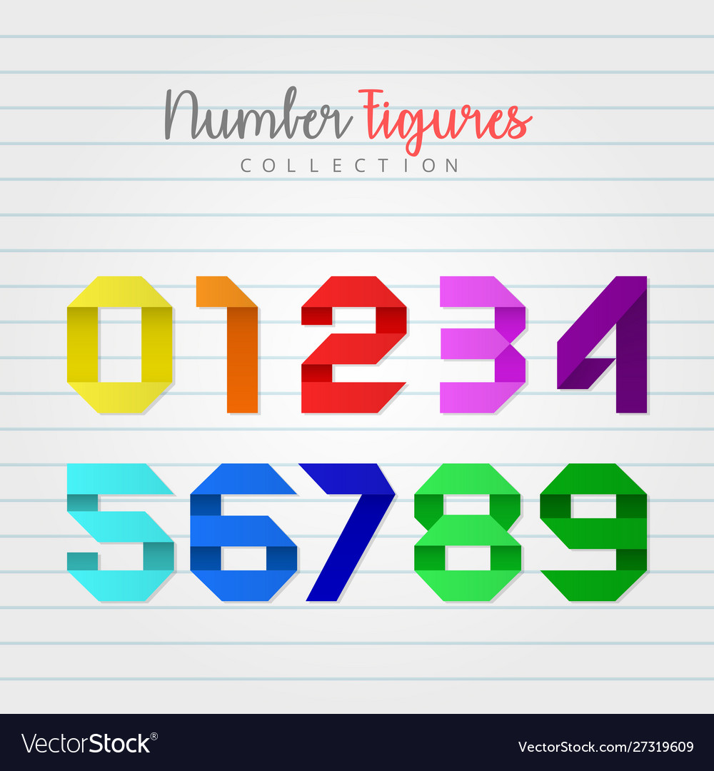 Numbers figures. Numbers figures