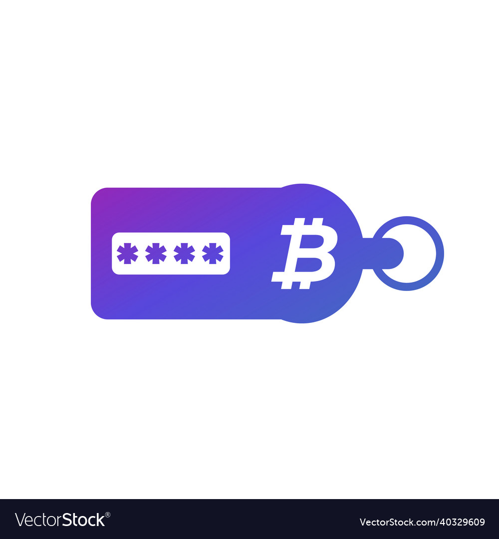 Crypto wallet for bitcoin icon
