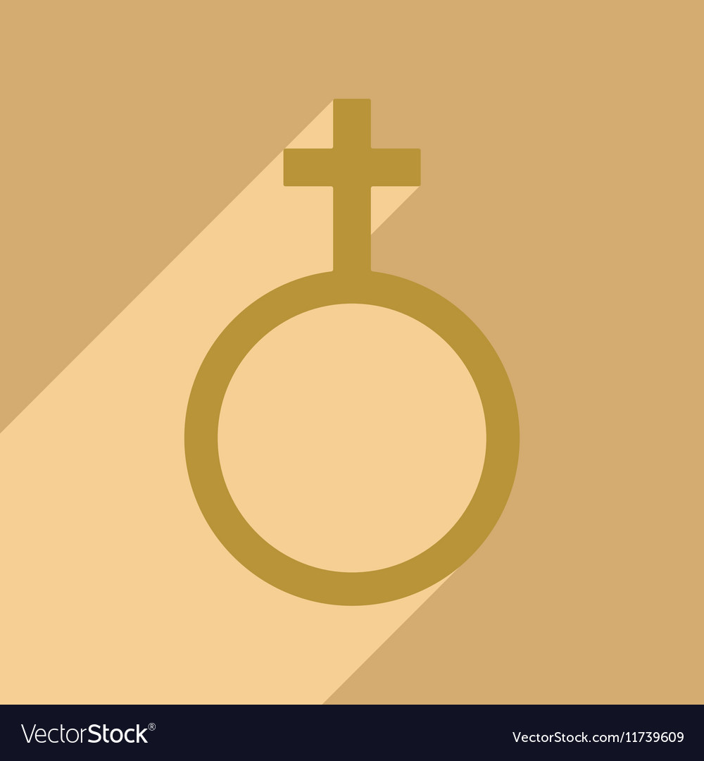 Flat with shadow icon and mobile application