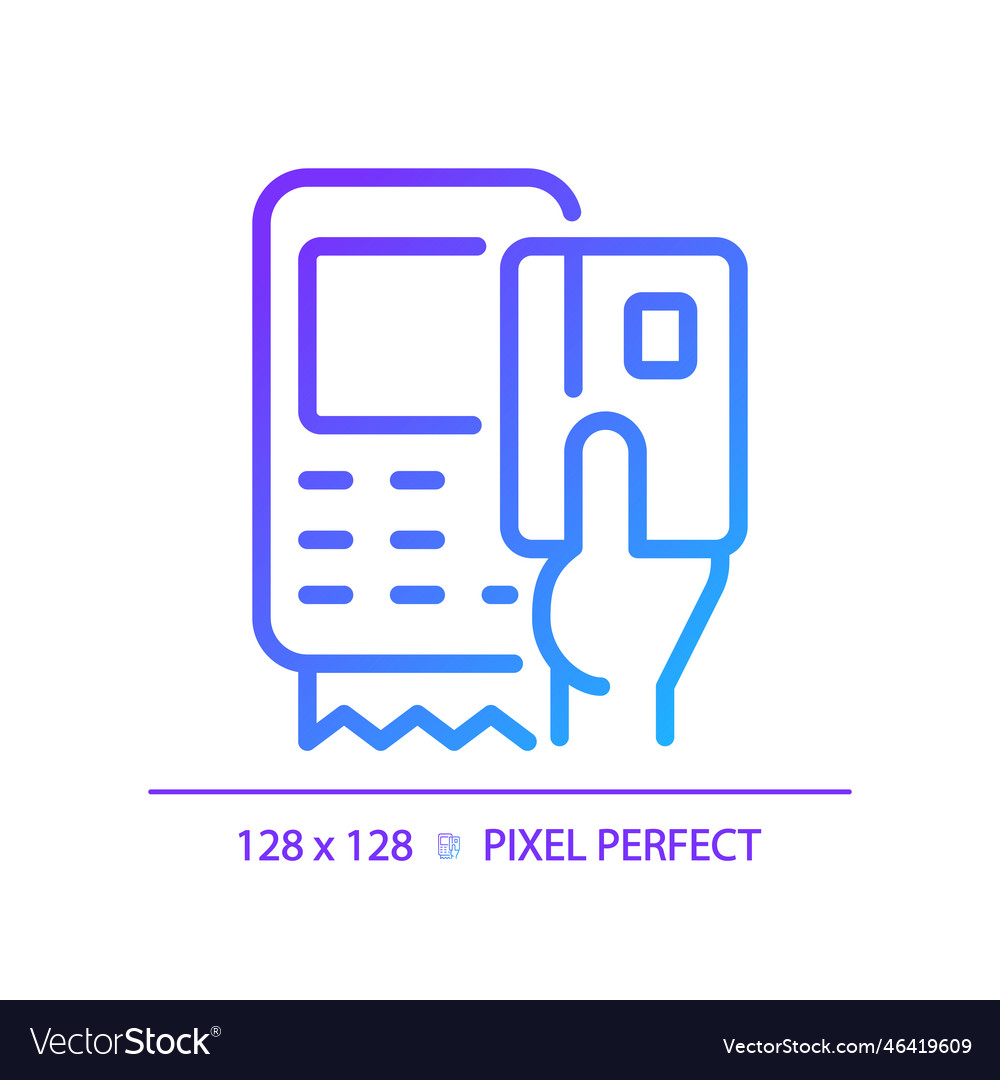 Hand with edc device pixel perfect gradient vector image Hand with edc device pixel perfect gradient