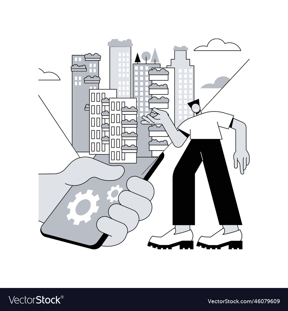 Interactive design visualization abstract concept