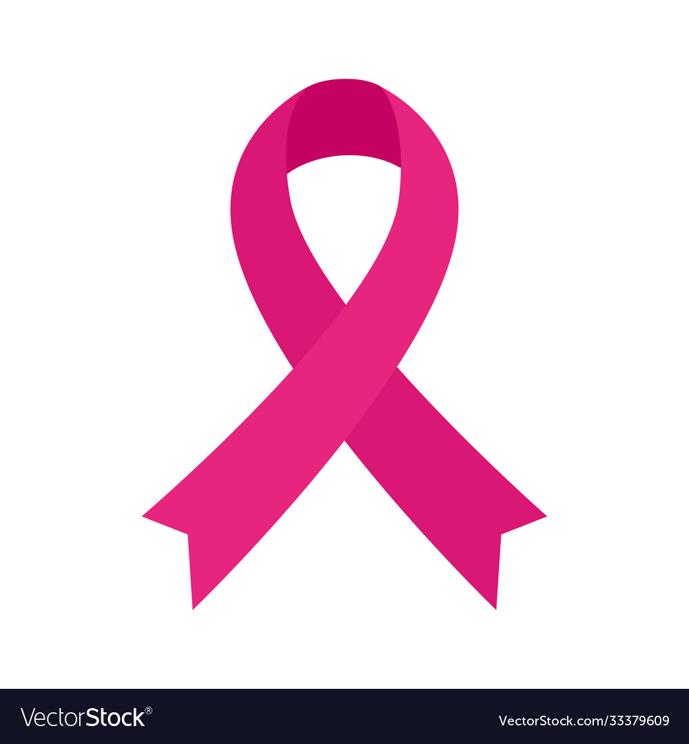 Pink ribbon breast cancer awareness Royalty Free Vector