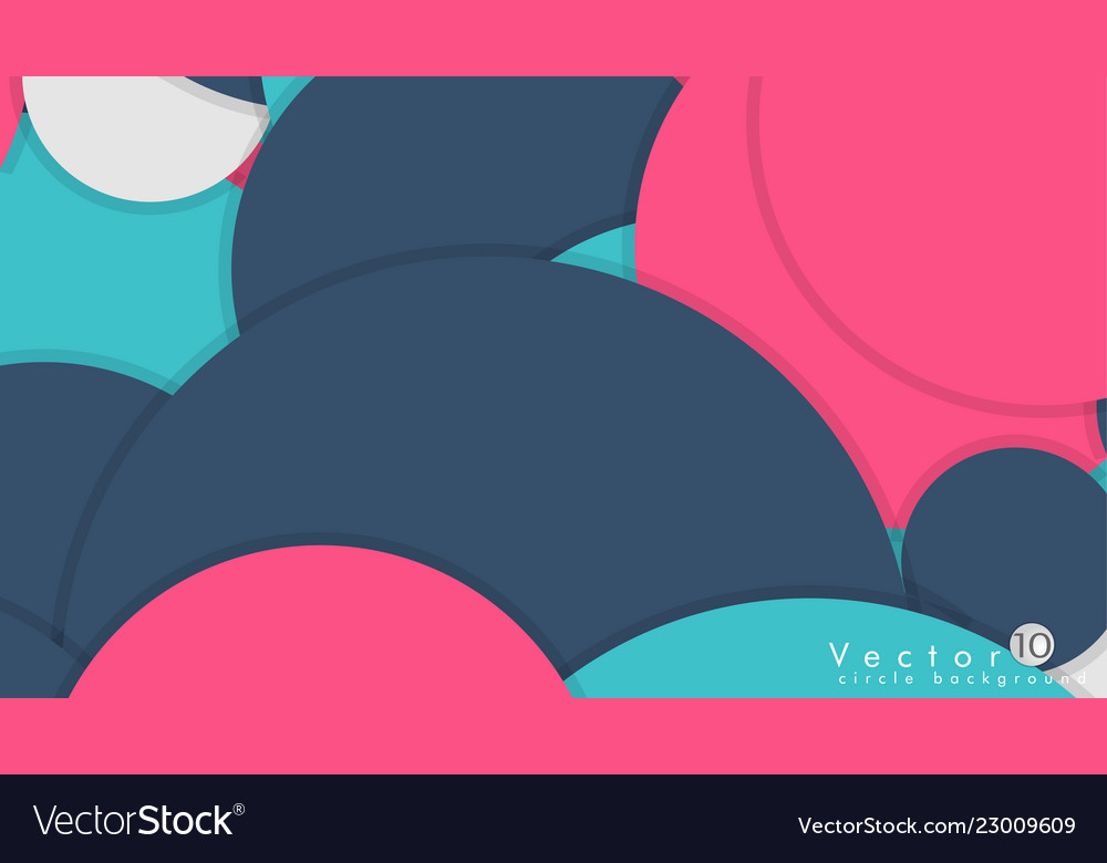 Simple and colorful circles background design