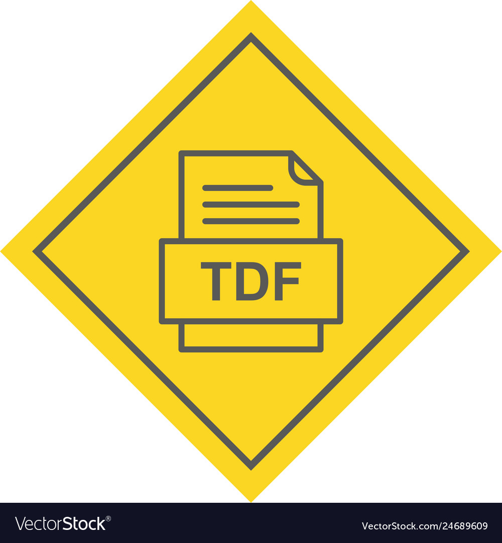 Tdf file document icon