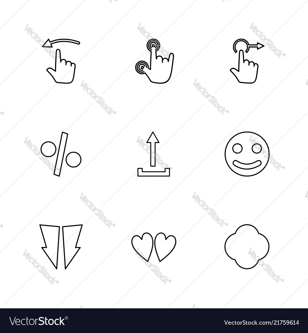 Emoji upload percentage hands pointer arrows
