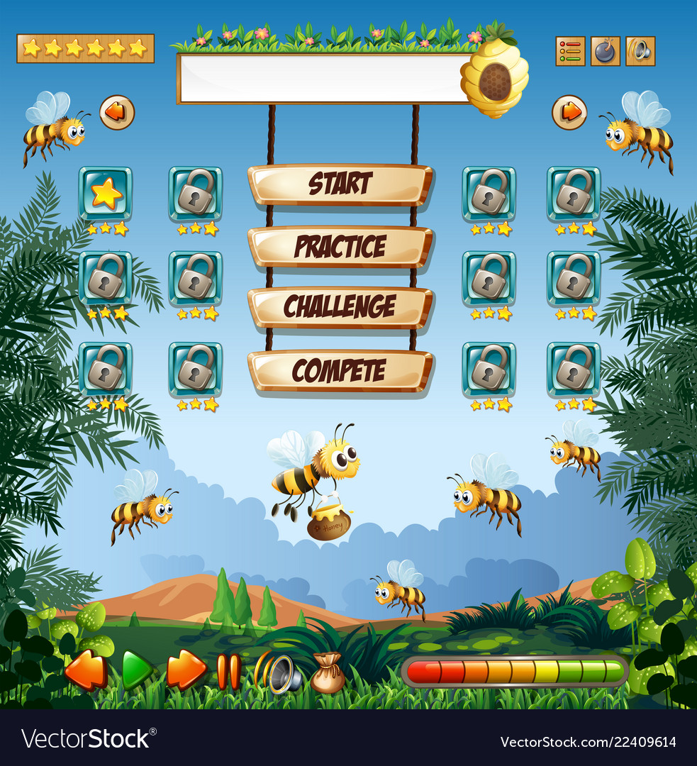 Honey bee game template