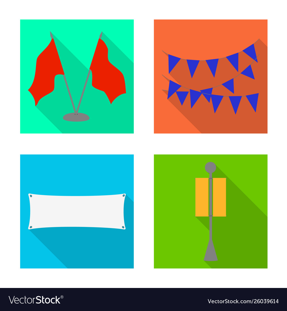 Isolated object fabric and white symbol set vector image Isolated object fabric and white symbol set