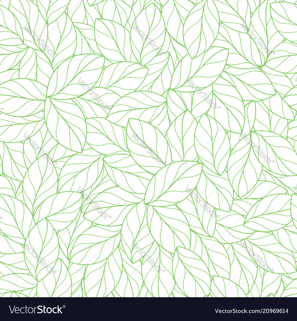 Seamless linear leaves pattern