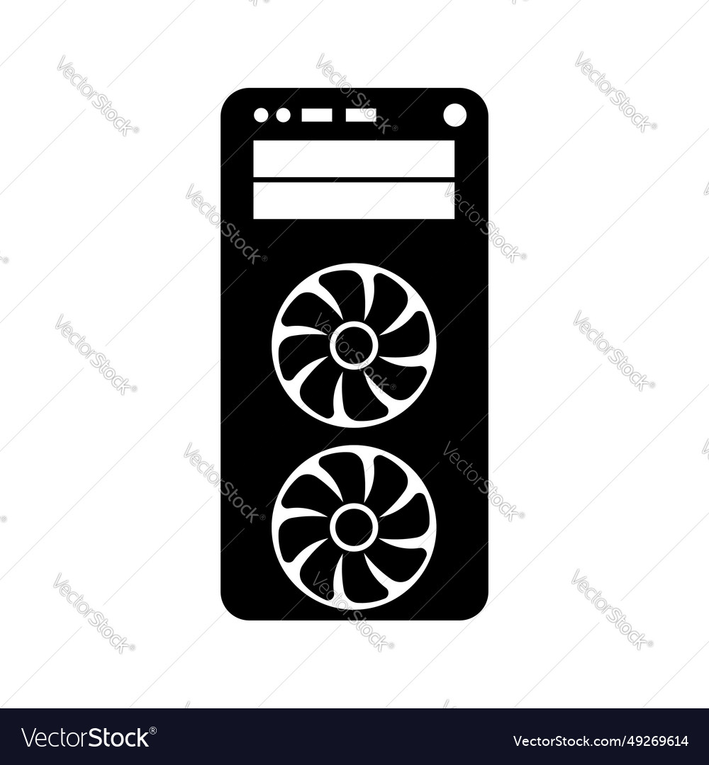 Simple of system unit or personal computer icon vector image Simple of system unit or personal computer icon