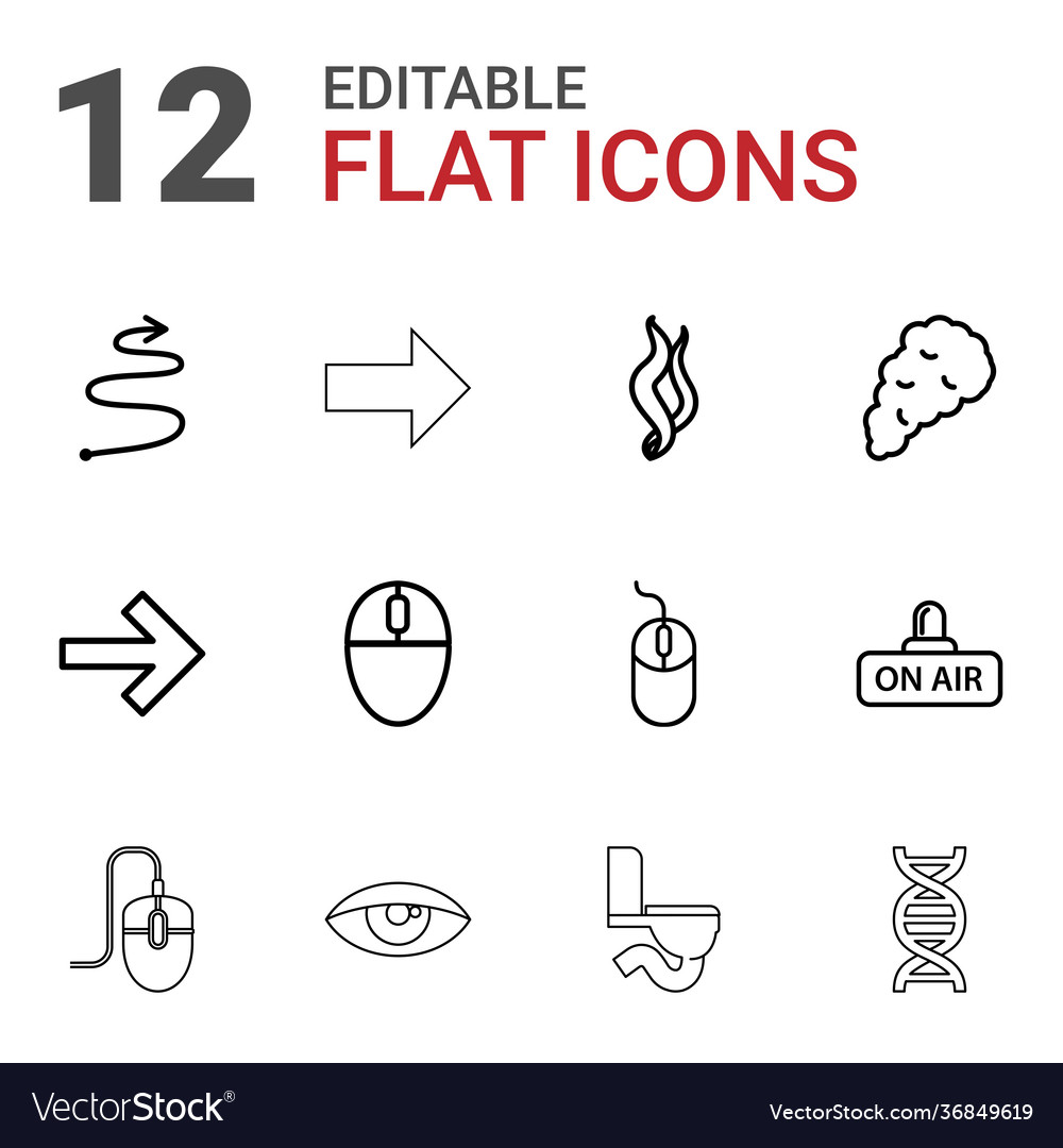 12 curve icons