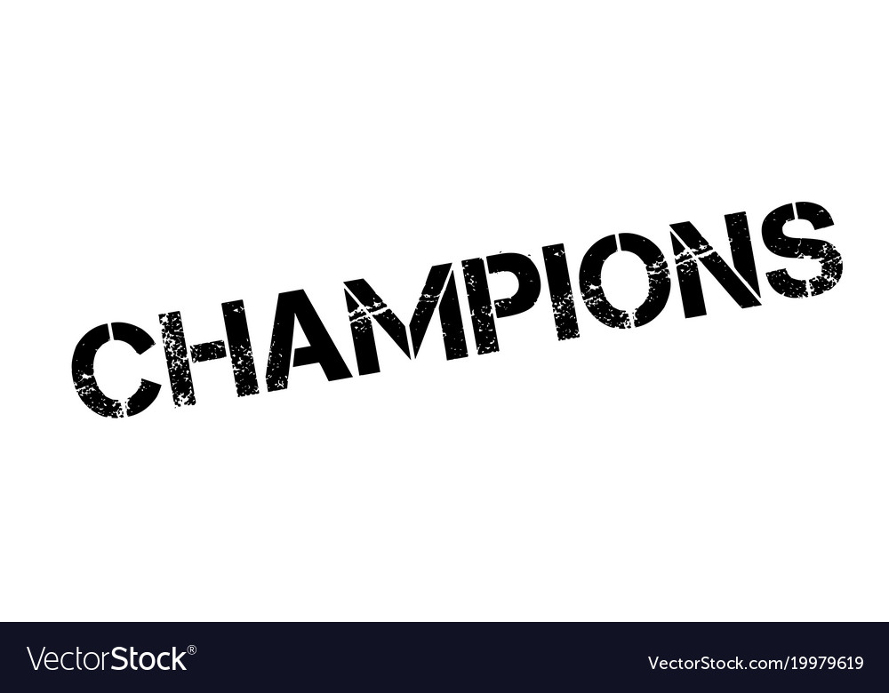 Champions rubber stamp