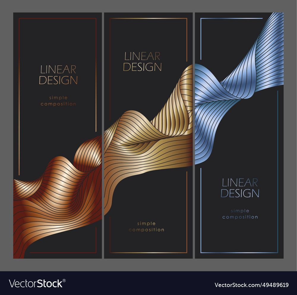Colorful pattern of wavy lines template vector image Colorful pattern of wavy lines template