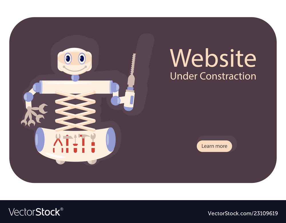 Construction Website with Robot