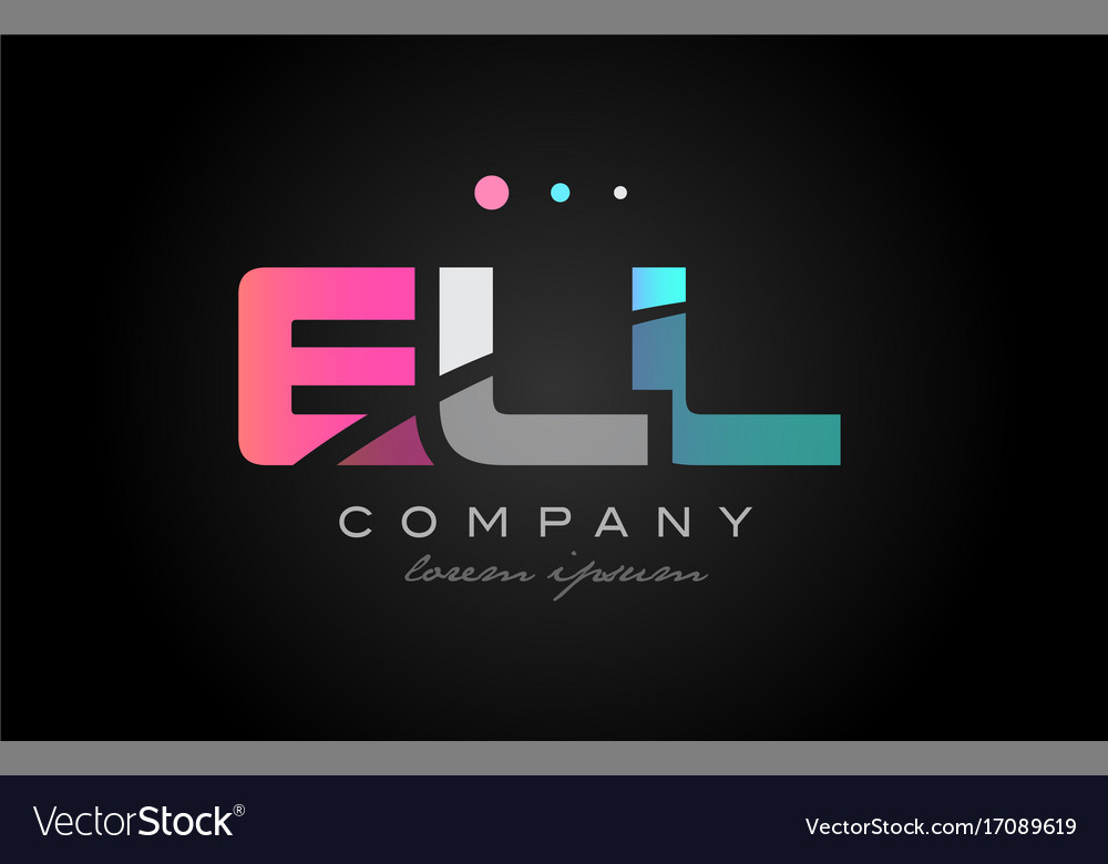 Ell e l drei Buchstaben Logo-Icon Design
