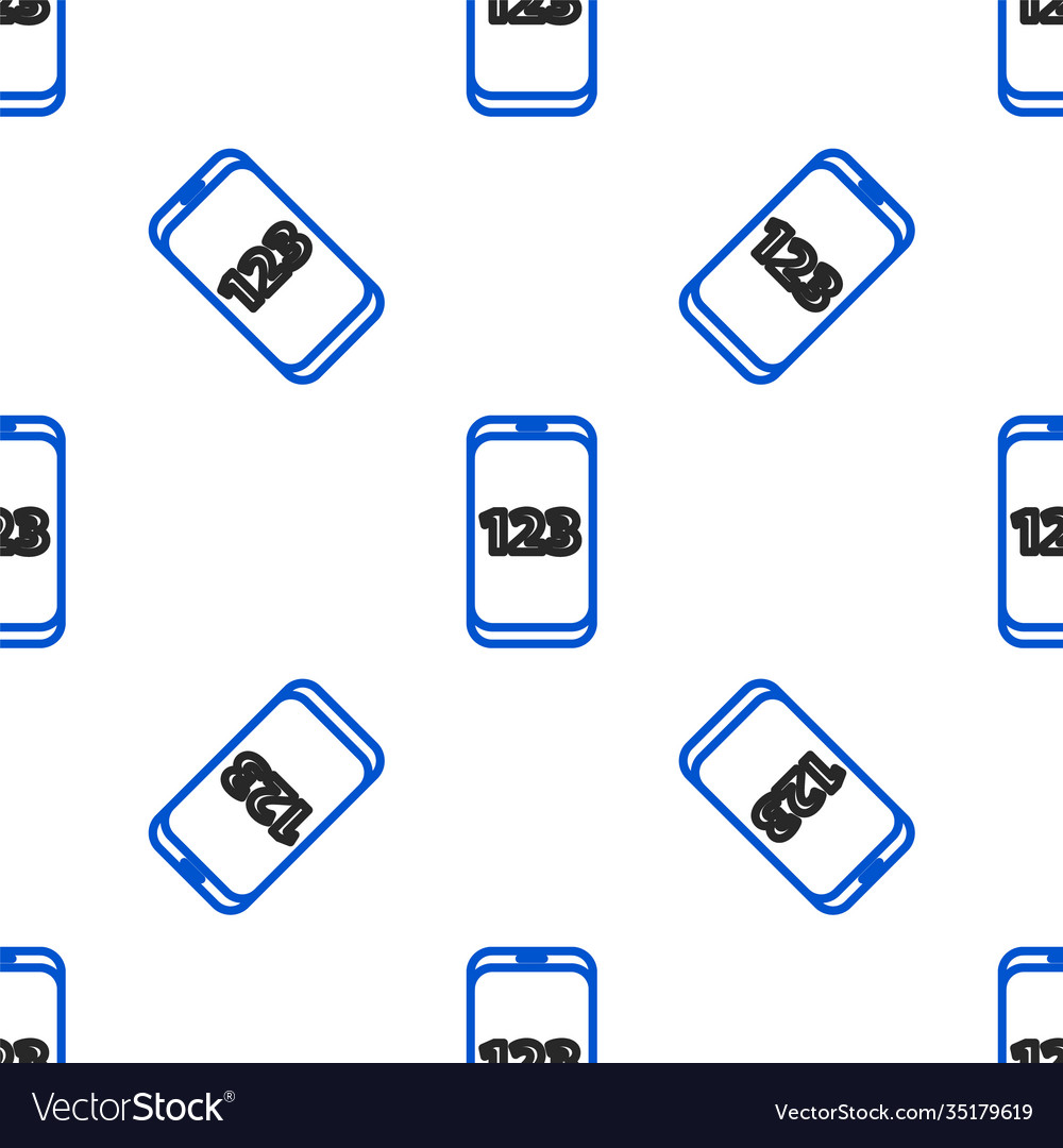 Line mobile calculator smartphone interface icon vector image Line mobile calculator smartphone interface icon
