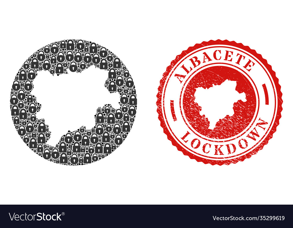 Lockdown scratched seal and locks mosaic inverted
