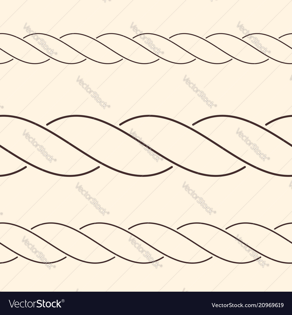 Minimalist Rope Border Pattern