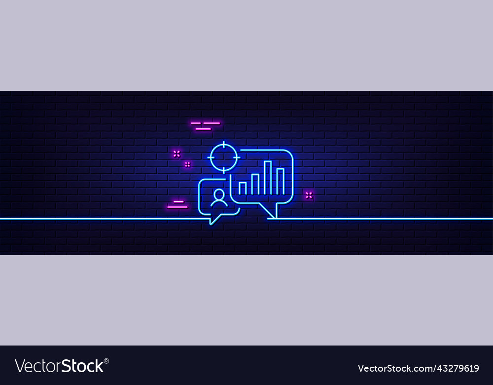 Seo statistics line icon search engine