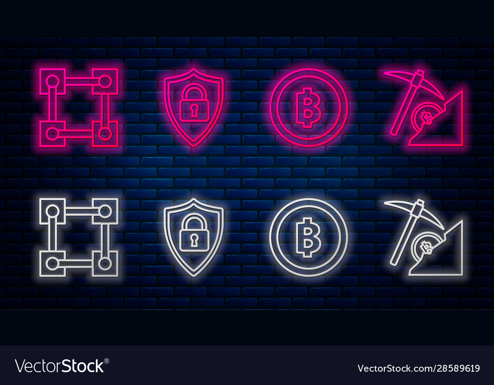 Set line shield security with lock cryptocurrency