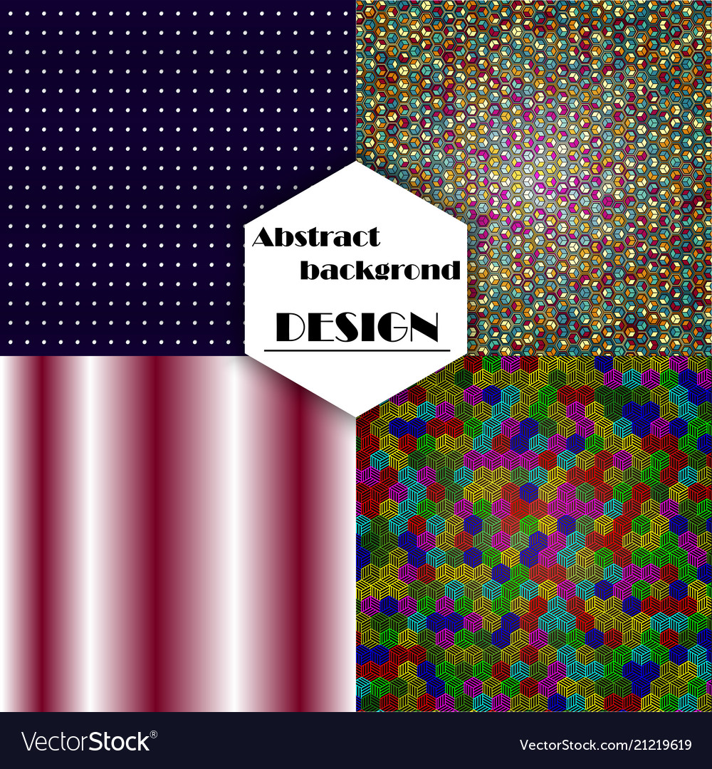 Set of geometric pattern abstract background