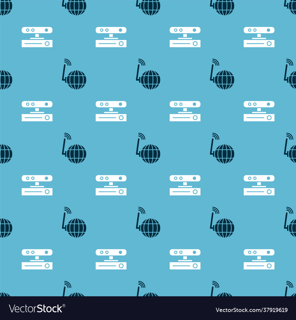 Set social network and motion sensor on seamless vector image Set social network and motion sensor on seamless