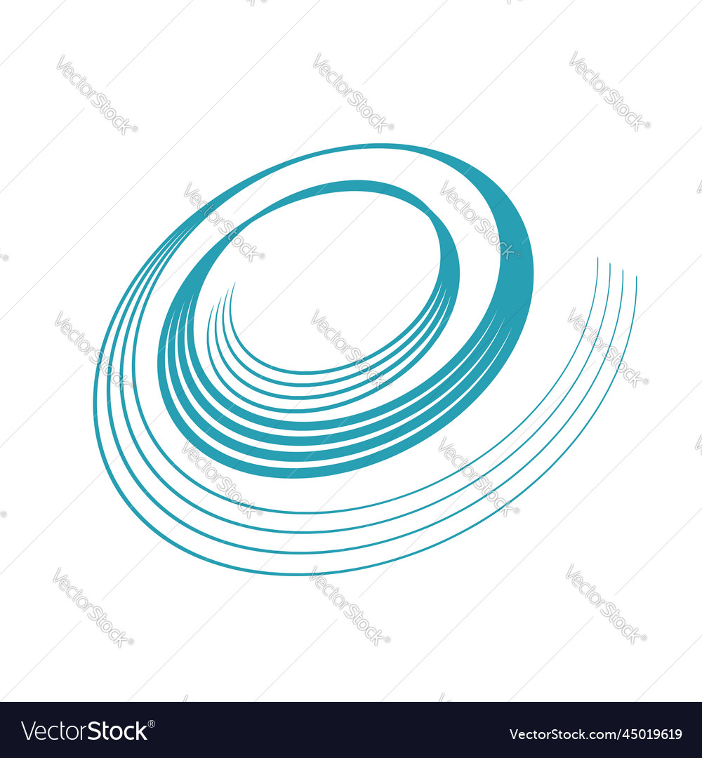 Spiral design element vector image Spiral design element