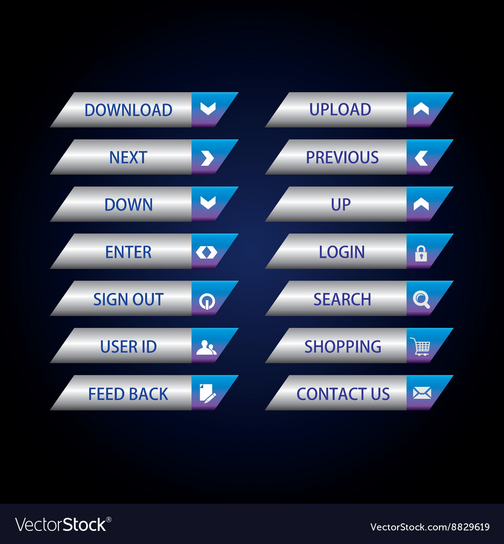 Web button set