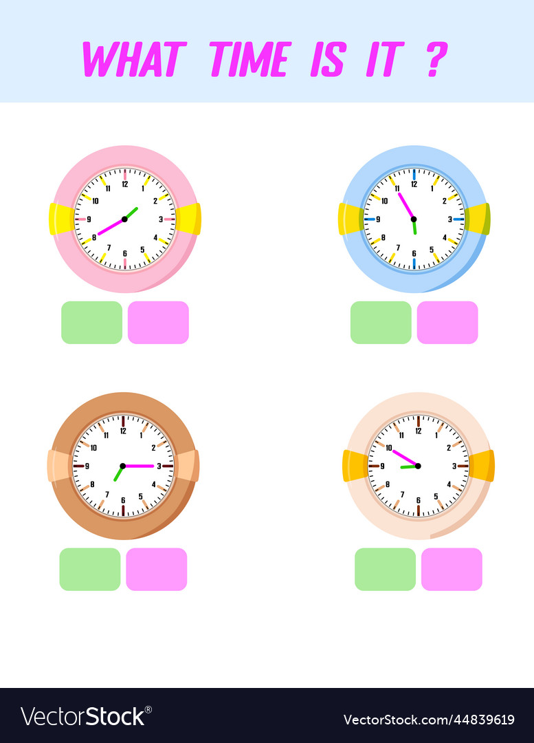 What time is it learning on the clock