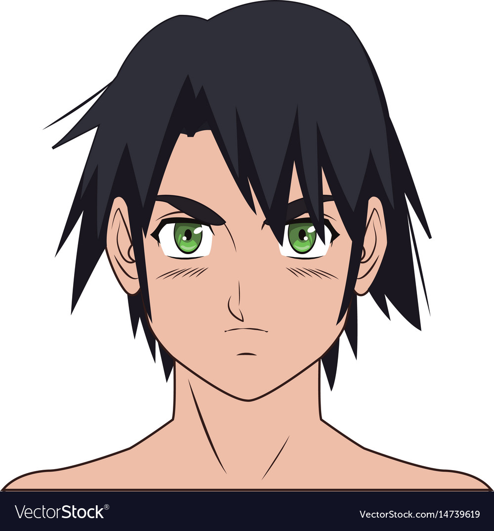 Premium Vector  Young man anime style character vector illustration design  manga anime boy