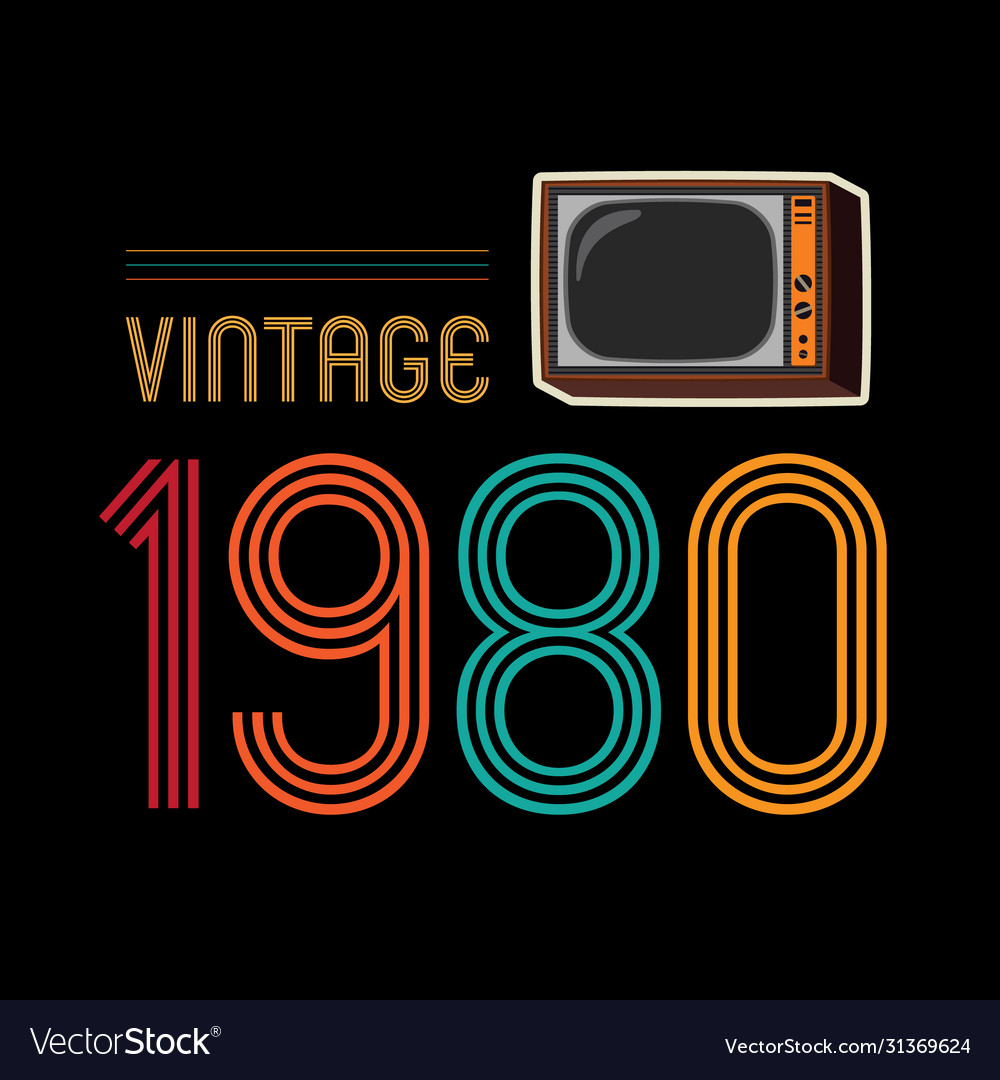 Retro 1980 retro background vector phong cách retro thập niên 80 đặc trưng