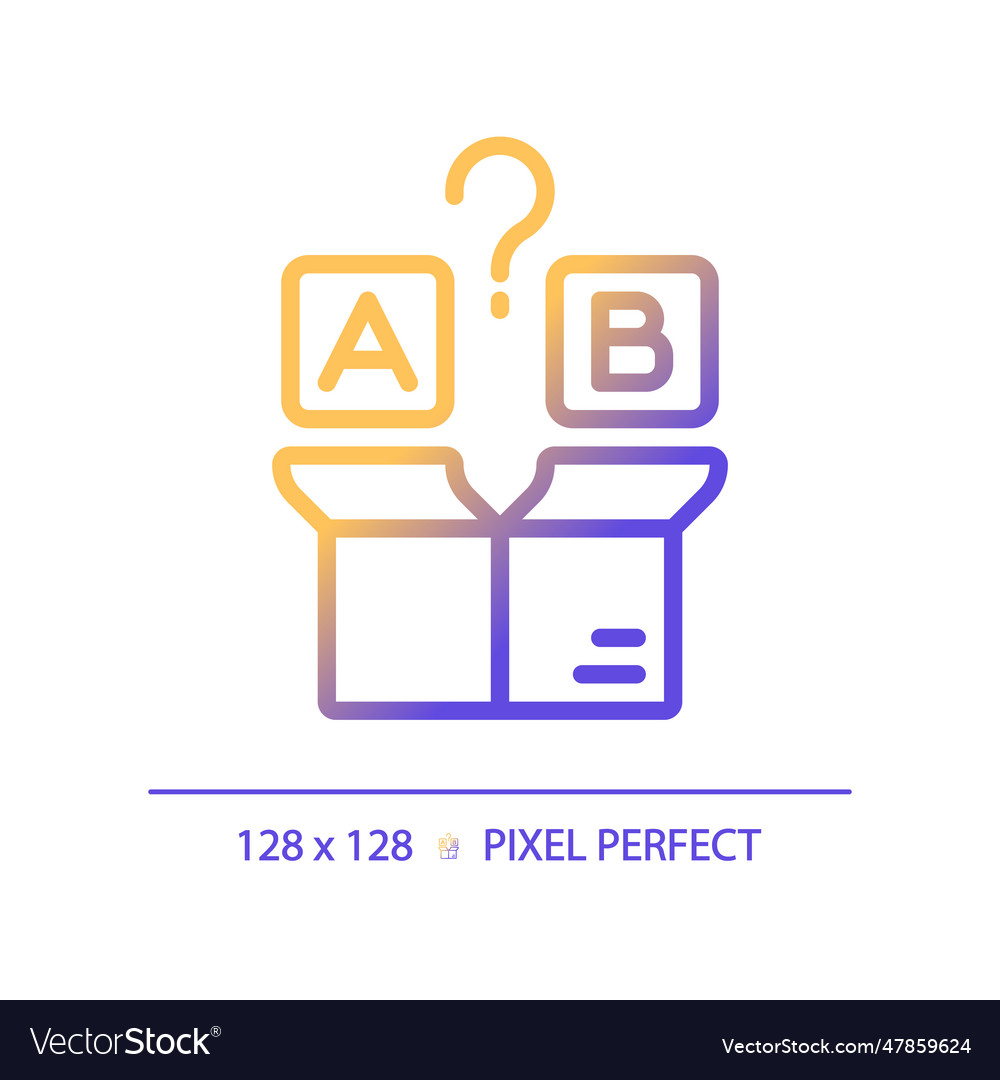 2d gradient product management linear icon vector image 2d gradient product management linear icon