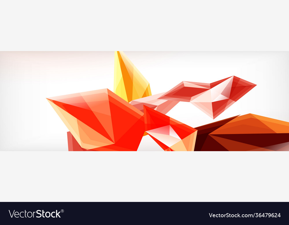 3d triangles and pyramids abstract
