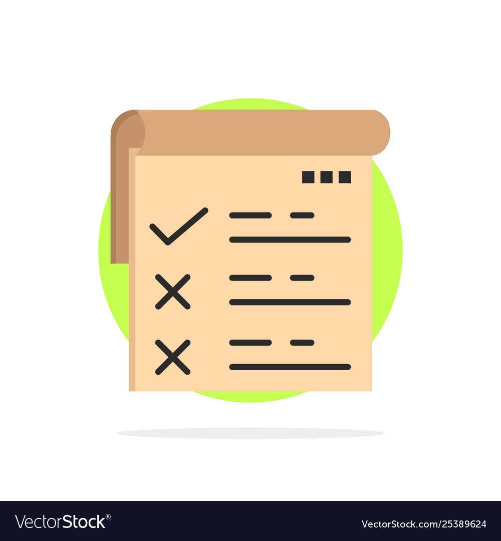 Prüfbericht Qa abstrakter Kreis vector image Prüfbericht Qa abstrakter Kreis