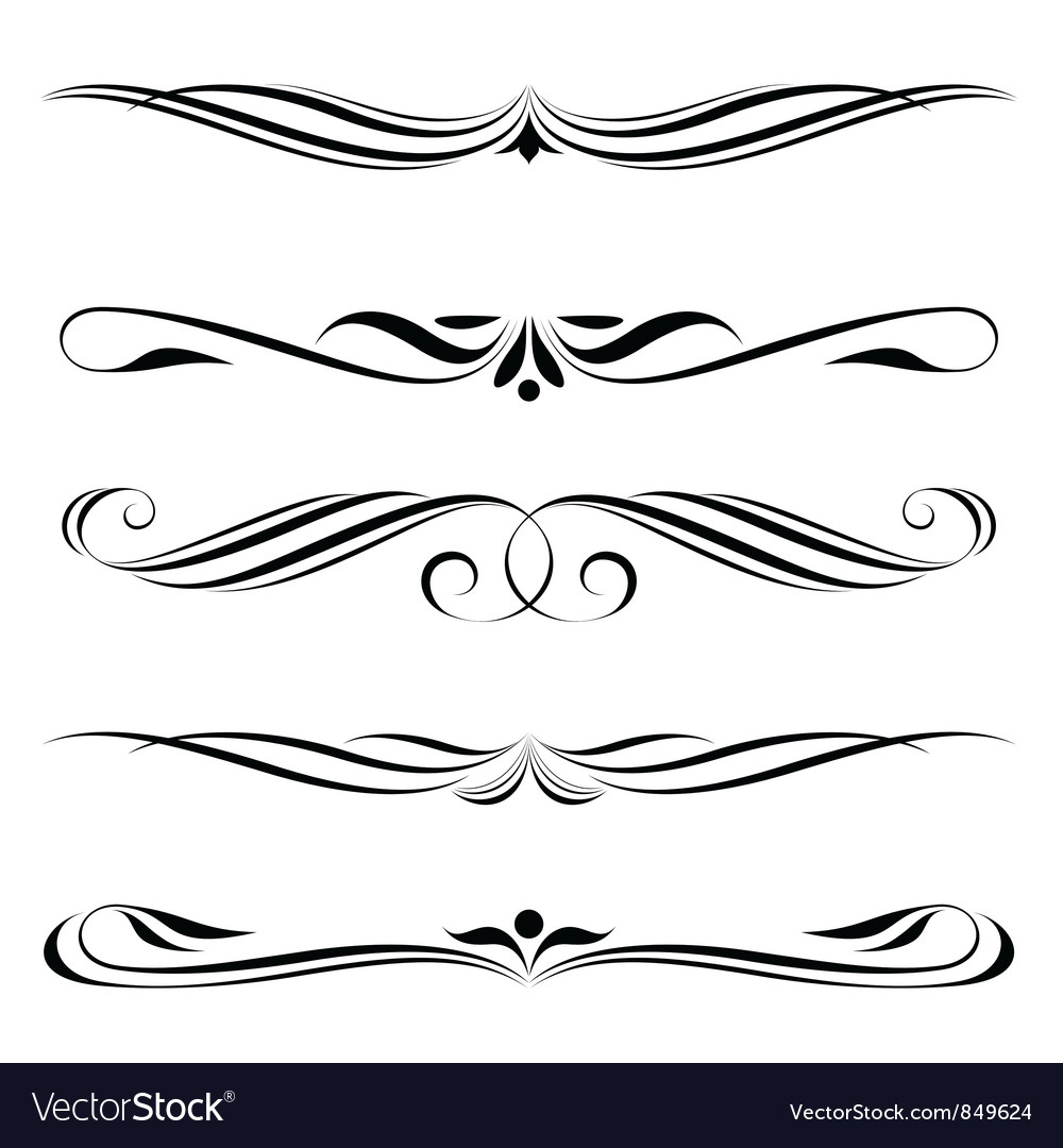 Download Decorative elements border Royalty Free Vector Image