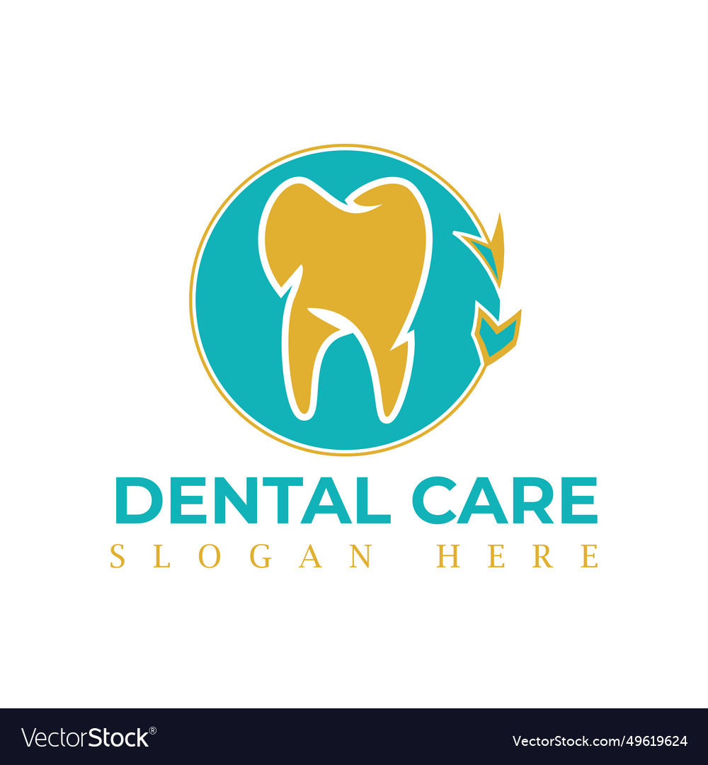 Dentist logo tooth abstract template