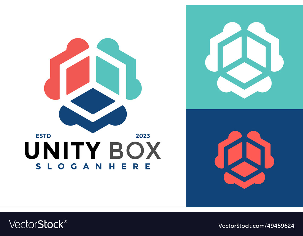Modern Cube Logo - Unity Symbol