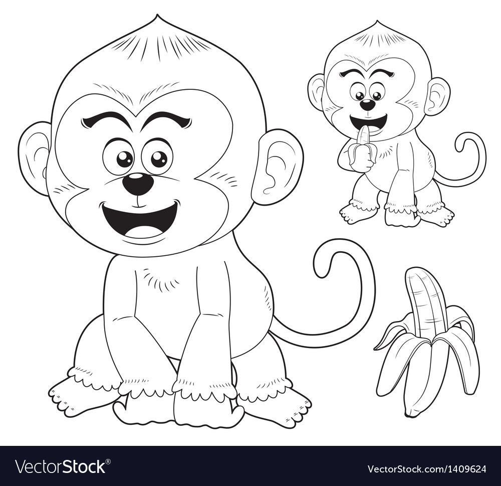 Monkeys Royalty Free Vector Image - VectorStock