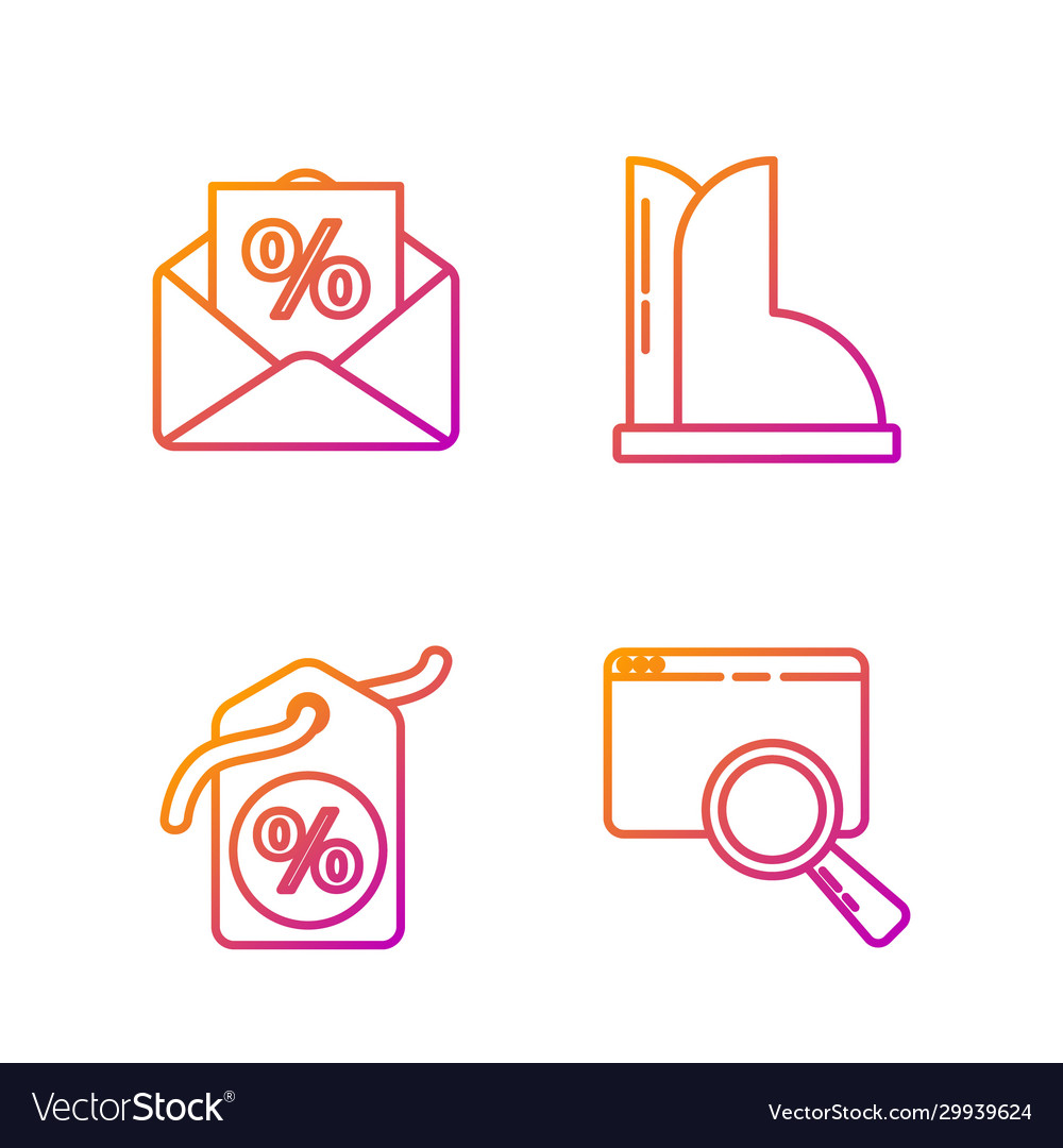 Set line search in a browser window discount vector image Set line search in a browser window discount