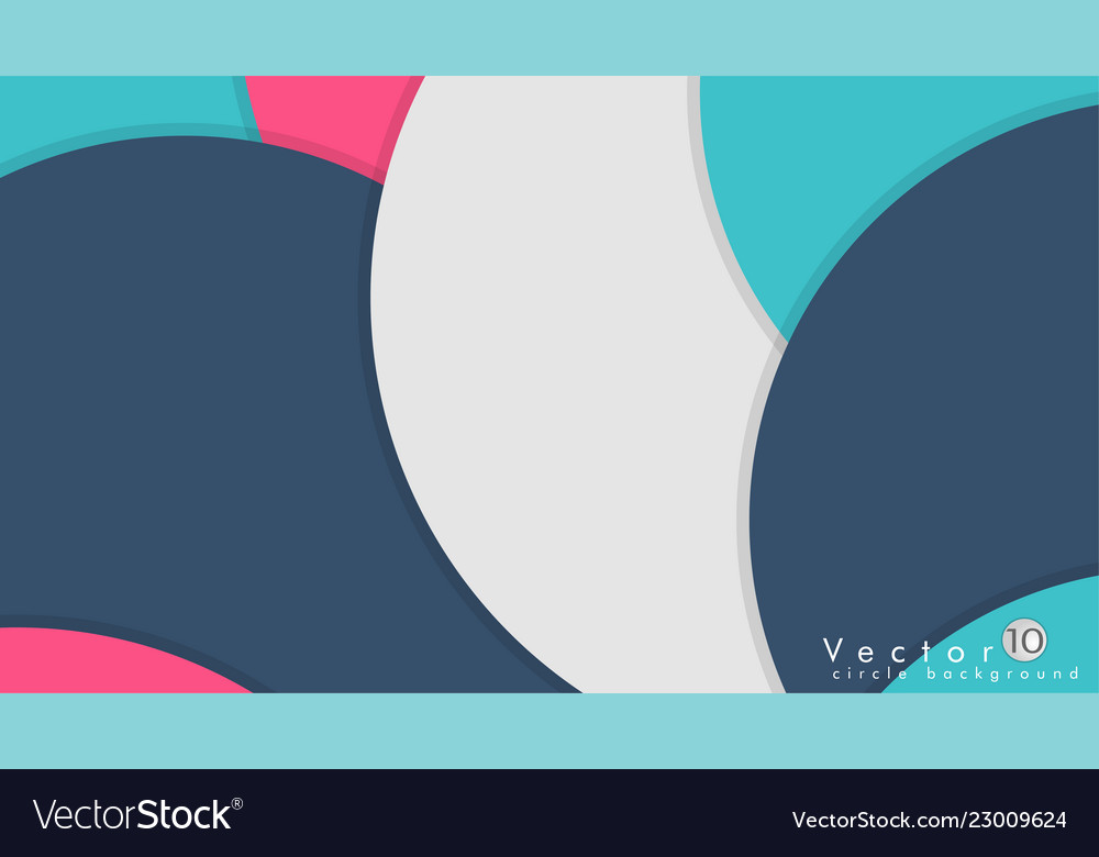 Simple and colorful circles background design
