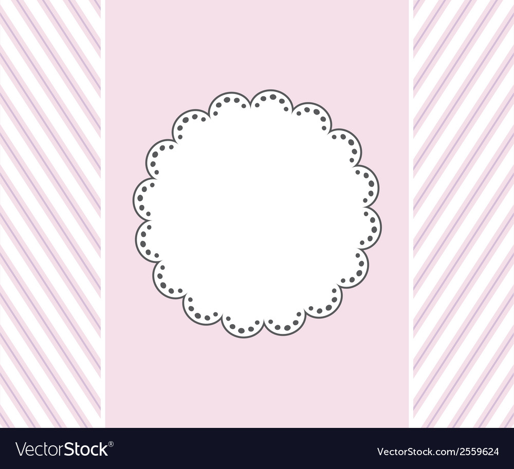 Template frame design for greeting card