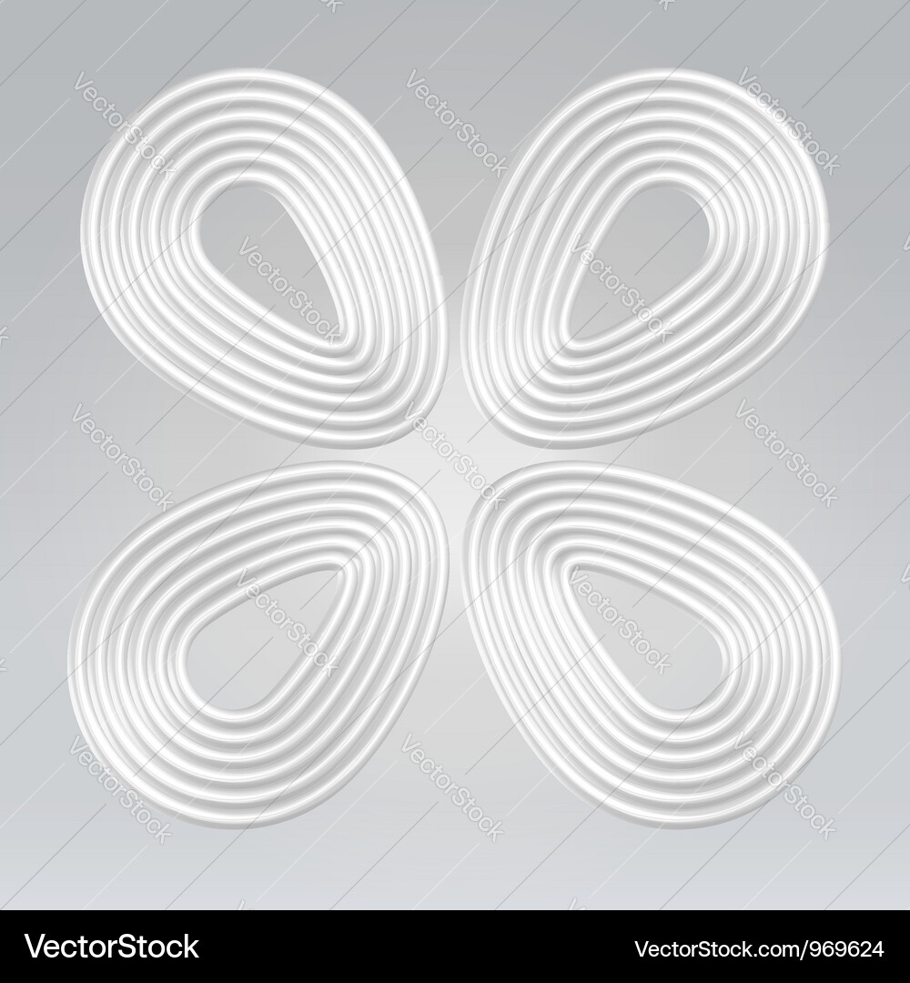 Wire egg concentrical symbol Royalty Free Vector Image