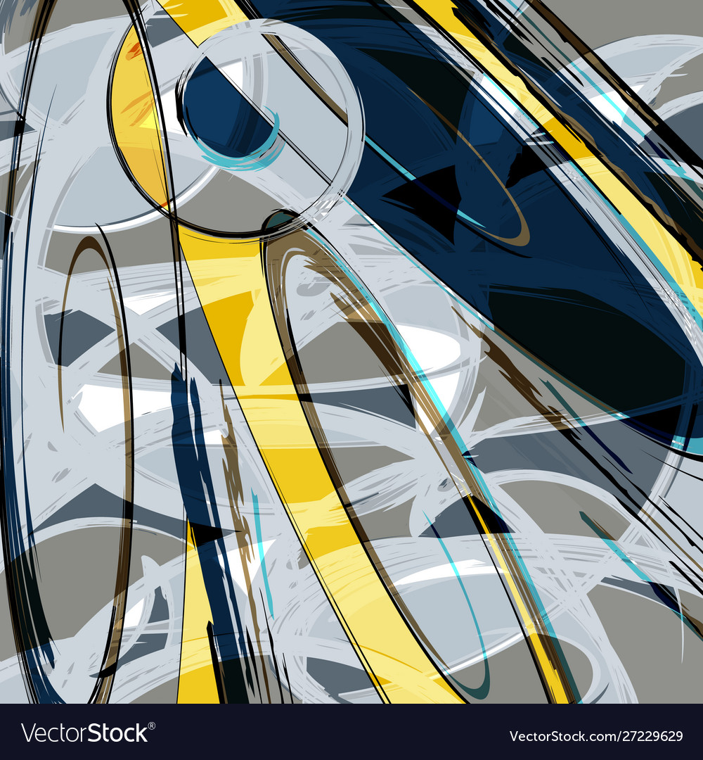 Abstract color pattern in graffiti style quality vector image Abstract color pattern in graffiti style quality