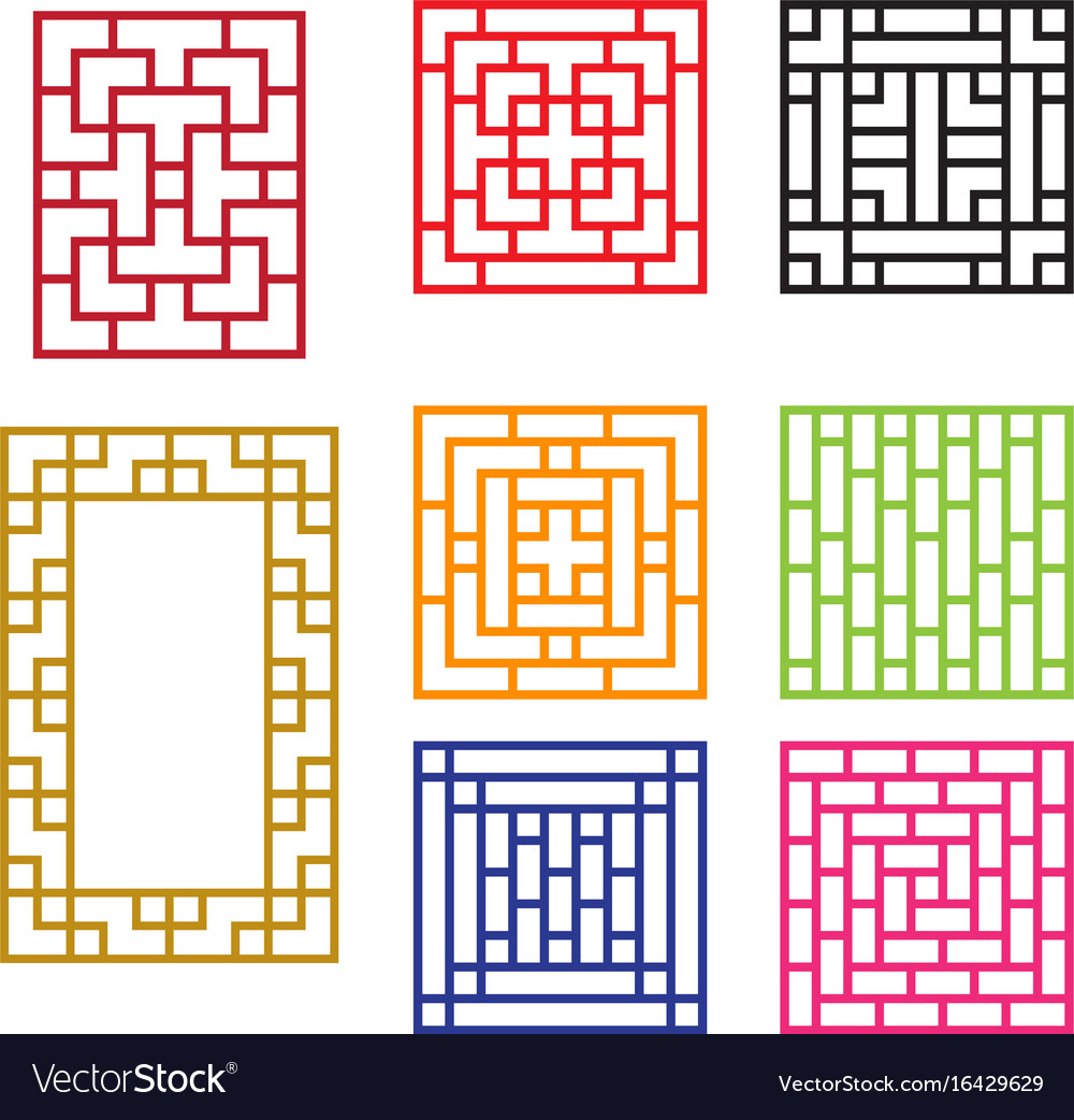 Chinese Lattice Window Pattern