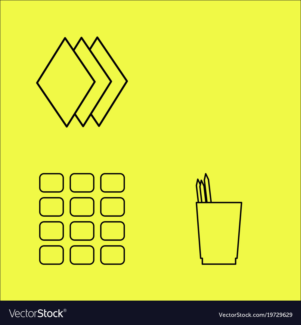 Essential linear icon set