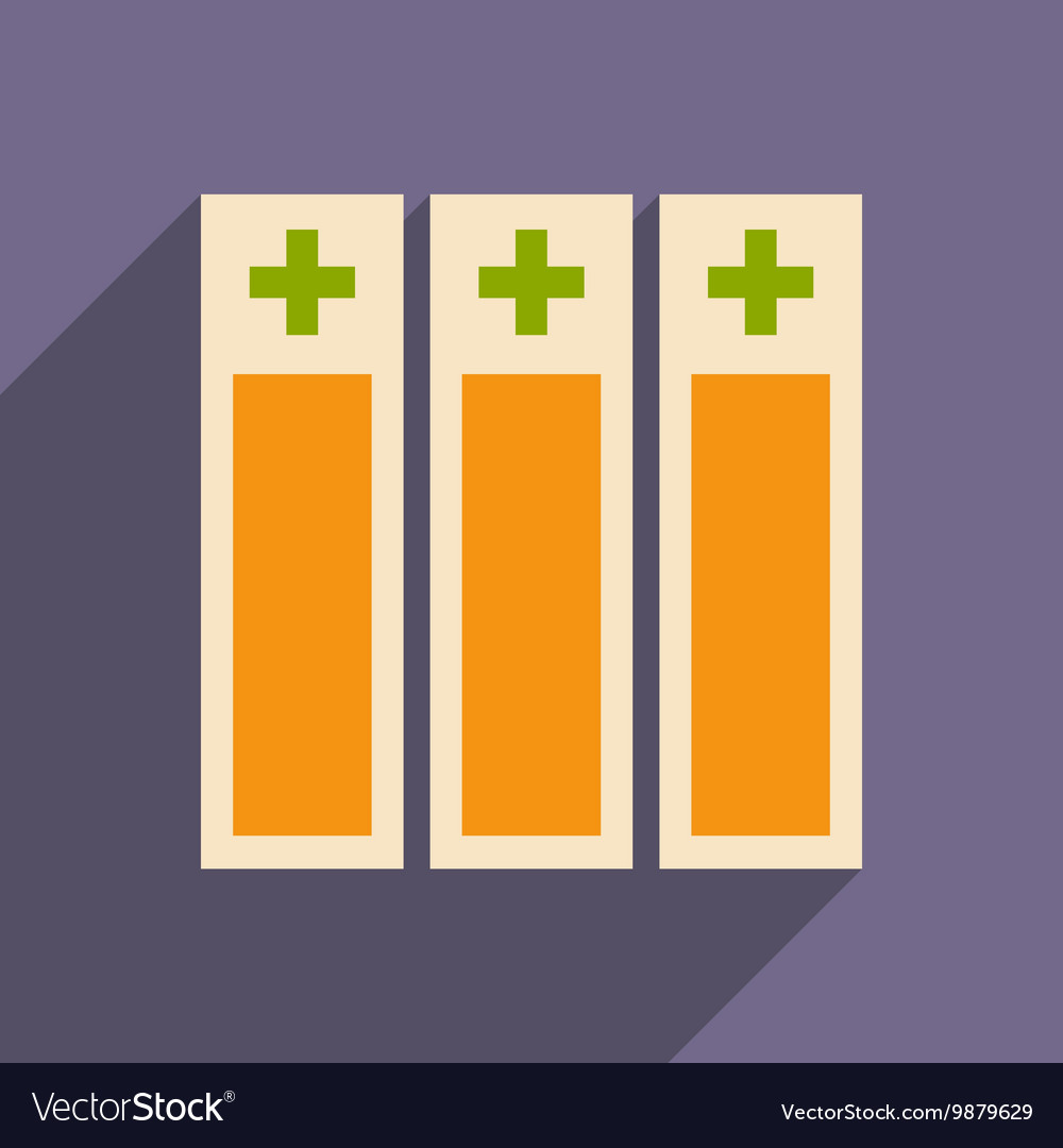 Flat with shadow icon and mobile application