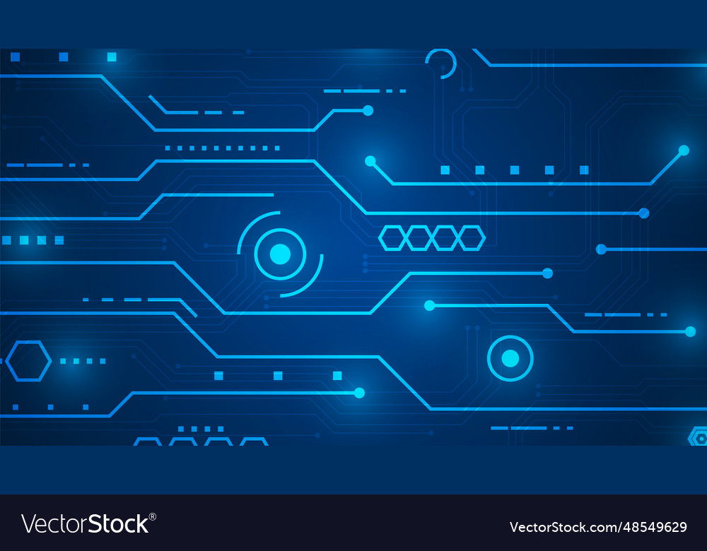 Hi-tech digital data abstract design vector image Hi-tech digital data abstract design