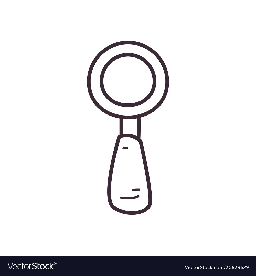 Isolated lupe line style icon design vector image Isolated lupe line style icon design